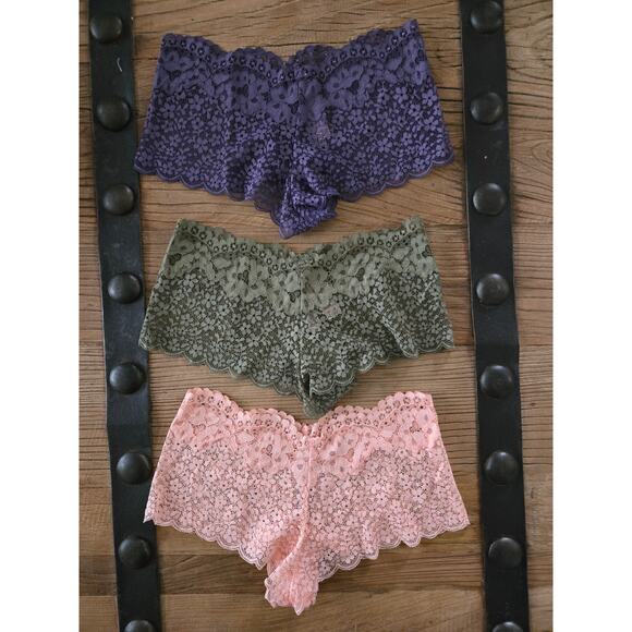 Victoria's Secret Body by Victoria Lace Shortie Panty Bundle Sz XS New 3 pieces - Picture 4 of 4